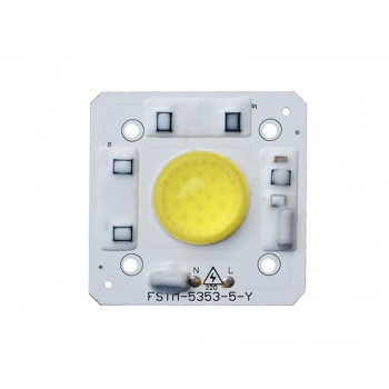 Сверхъяркий светодиод LED 50W White with lens 220V